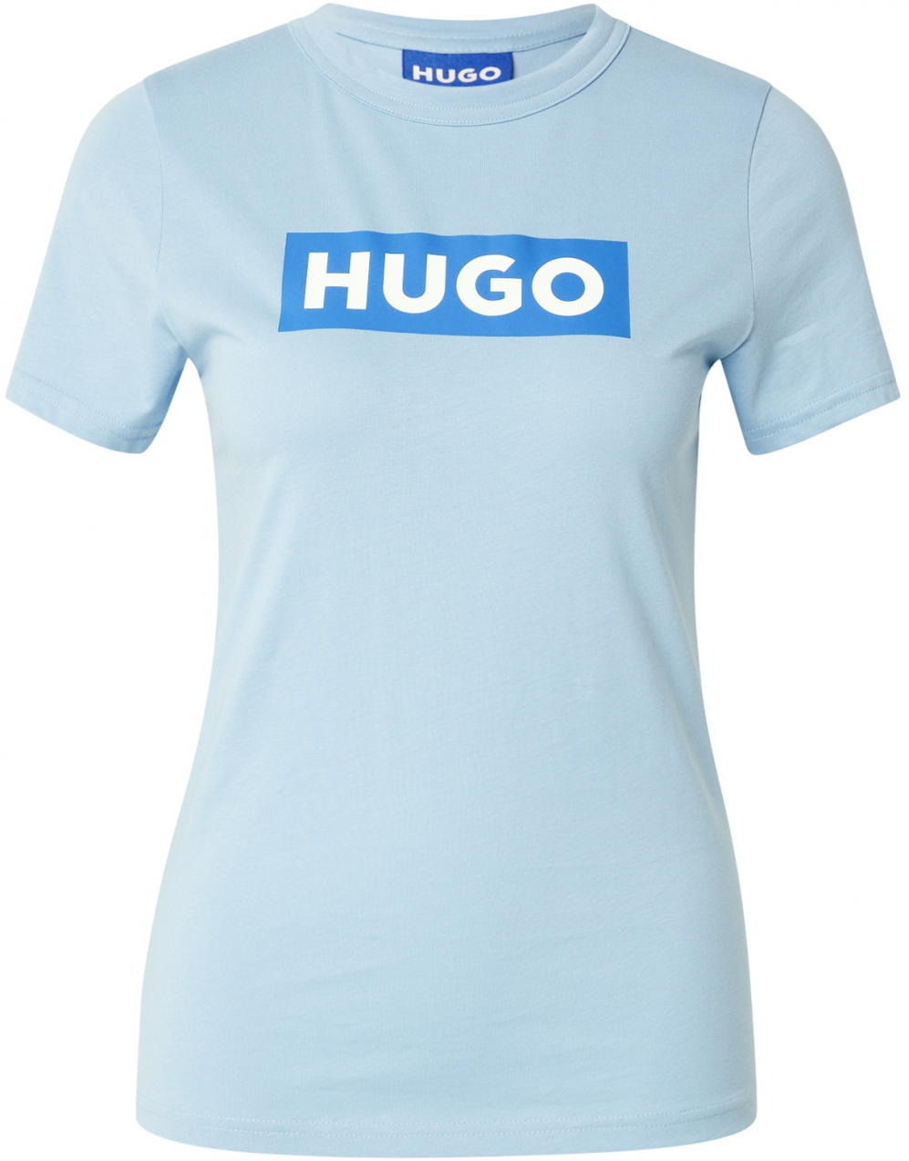 HUGO Tričko 'Classic'  modrá / svetlomodrá / biela
