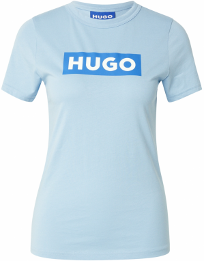 HUGO Tričko 'Classic'  modrá / svetlomodrá / biela
