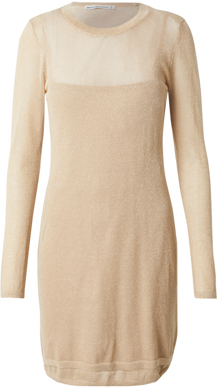 Abercrombie & Fitch Pletené šaty  béžová