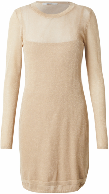 Abercrombie & Fitch Pletené šaty  béžová