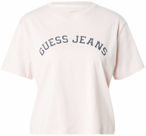 GUESS JEANS Tričko  námornícka modrá / ružová / biela