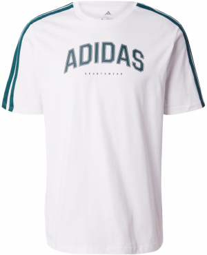 ADIDAS SPORTSWEAR Funkčné tričko 'Colleg'  smaragdová / biela