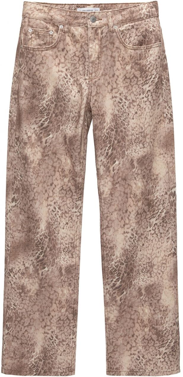Pull&Bear Džínsy  žltohnedá / brokátová / tmavohnedá