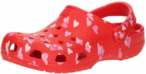 Crocs Otvorená obuv 'Classic VDay'  ružová / rosé / červená