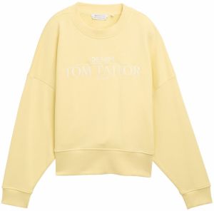 TOM TAILOR DENIM Mikina  svetložltá