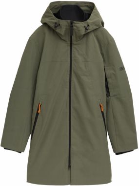 TOM TAILOR DENIM Prechodná parka  olivová / čierna