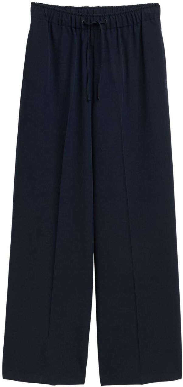 TOM TAILOR DENIM Nohavice s pukmi  tmavomodrá
