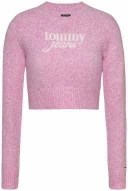 Tommy Jeans Sveter  eozín / biela