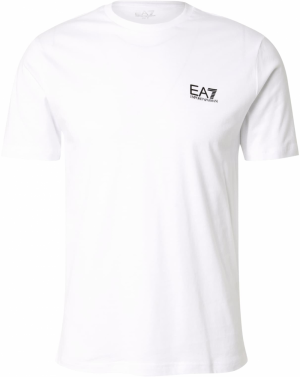 EA7 Emporio Armani Tričko  čierna / biela