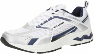 JACK & JONES Nízke tenisky 'JFWTOKYO'  námornícka modrá / čierna / strieborná / biela