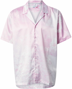 Carlo Colucci Košeľa  ružová / rosé / šedobiela