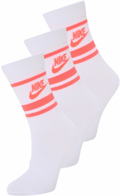 Nike Sportswear Ponožky 'Everyday Essential'  lososová / biela