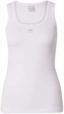 PINKO Top  strieborná / biela