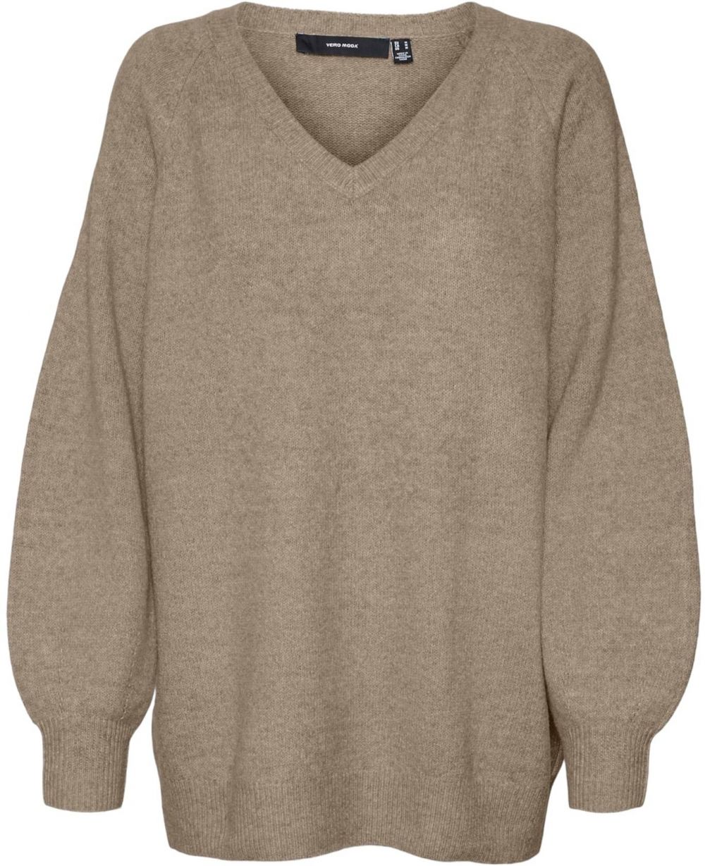 VERO MODA Sveter 'Leaf'  piesková