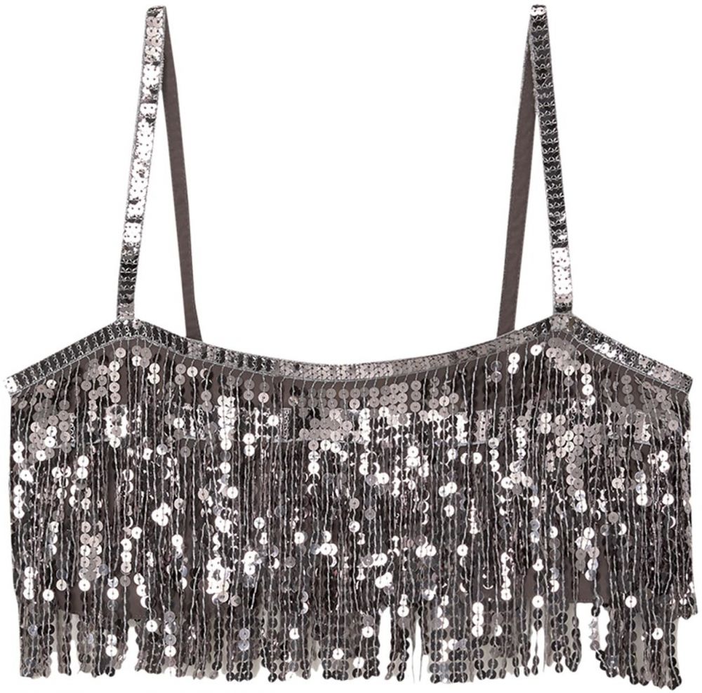 Pull&Bear Top  sivá / strieborná