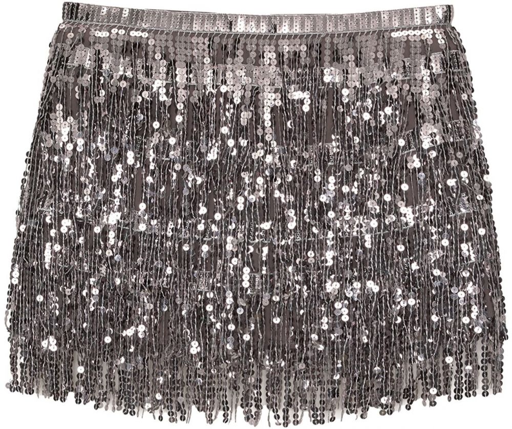 Pull&Bear Sukňa  sivá / strieborná