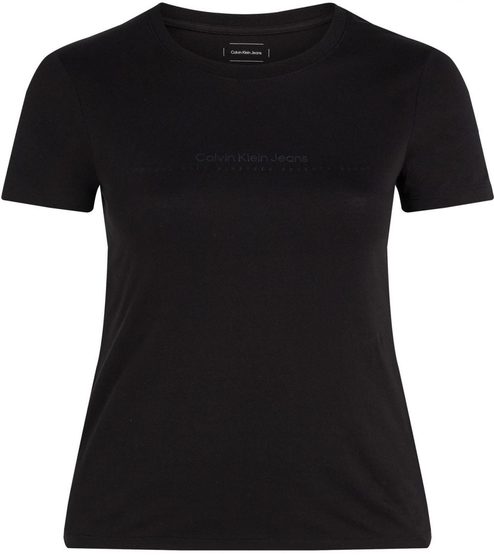 Calvin Klein Jeans Curve Tričko  sivá / čierna