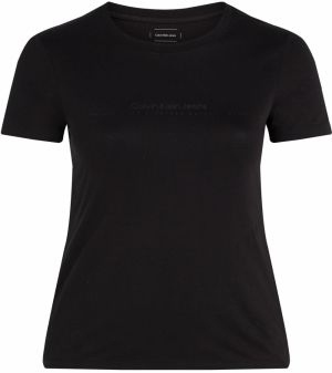 Calvin Klein Jeans Curve Tričko  sivá / čierna