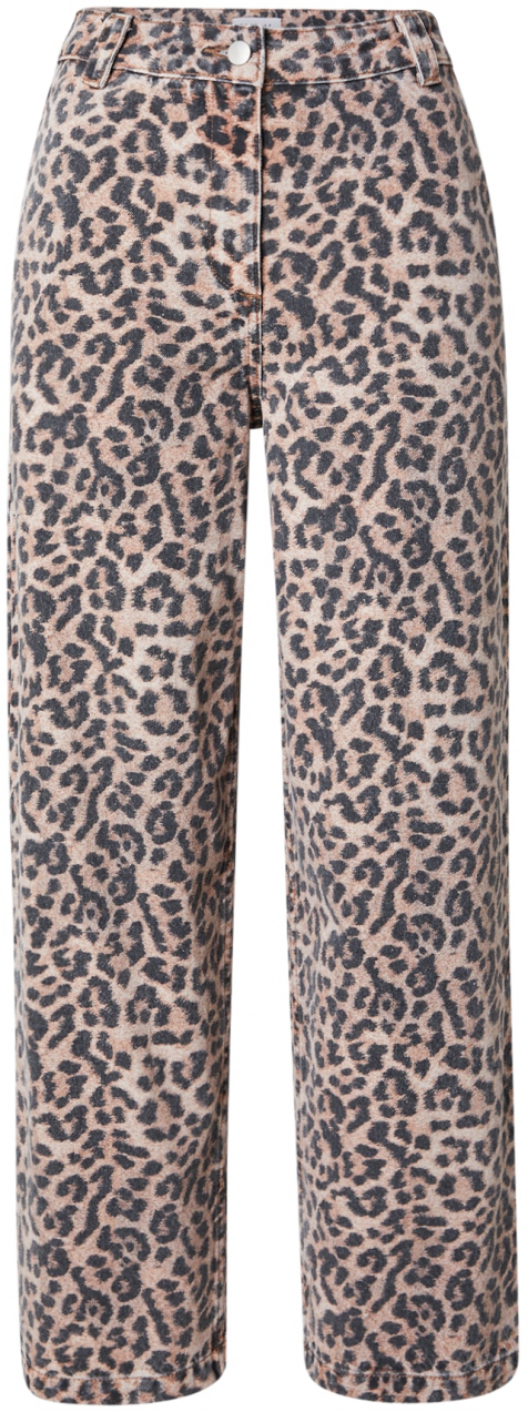 TOPSHOP Nohavice  hnedá / svetlohnedá / čierna