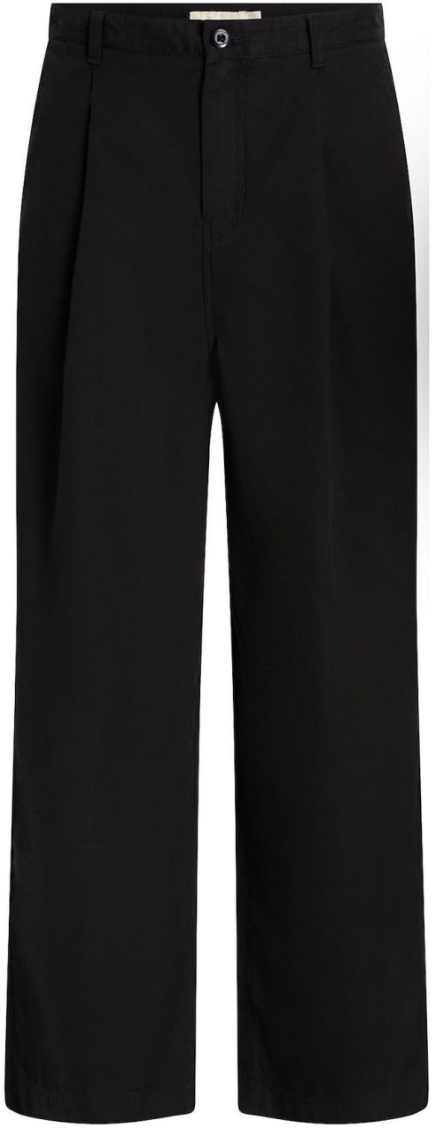 Calvin Klein Jeans Plisované nohavice  čierna