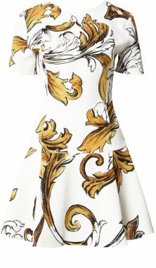 Versace Jeans Couture Šaty  horčicová / zlatá žltá / čierna / biela
