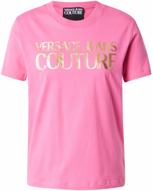 Versace Jeans Couture Tričko  zlatá / svetloružová