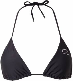 Karl Lagerfeld Bikinový top  čierna / biela