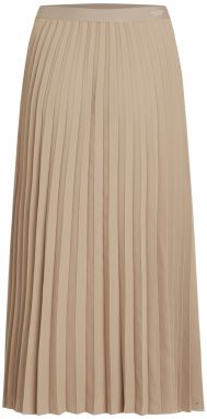 TOMMY HILFIGER Sukňa 'FLUID PLEATED PULL ON MIDI SKIRT'  béžová