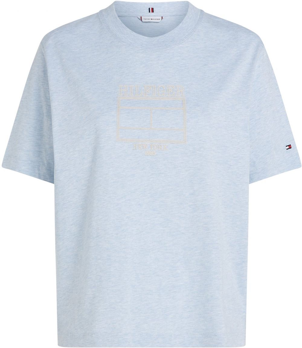 TOMMY HILFIGER Tričko  béžová / svetlomodrá