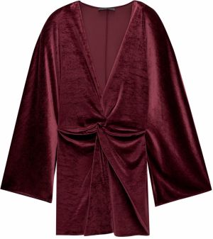 Pull&Bear Kokteilové šaty  burgundská
