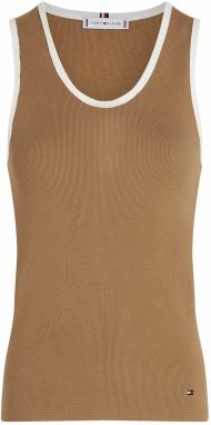 TOMMY HILFIGER Top  hnedá / biela