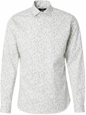 JACK & JONES Košeľa 'JPRBLABlackpool'  tmavosivá / pastelovo zelená / biela
