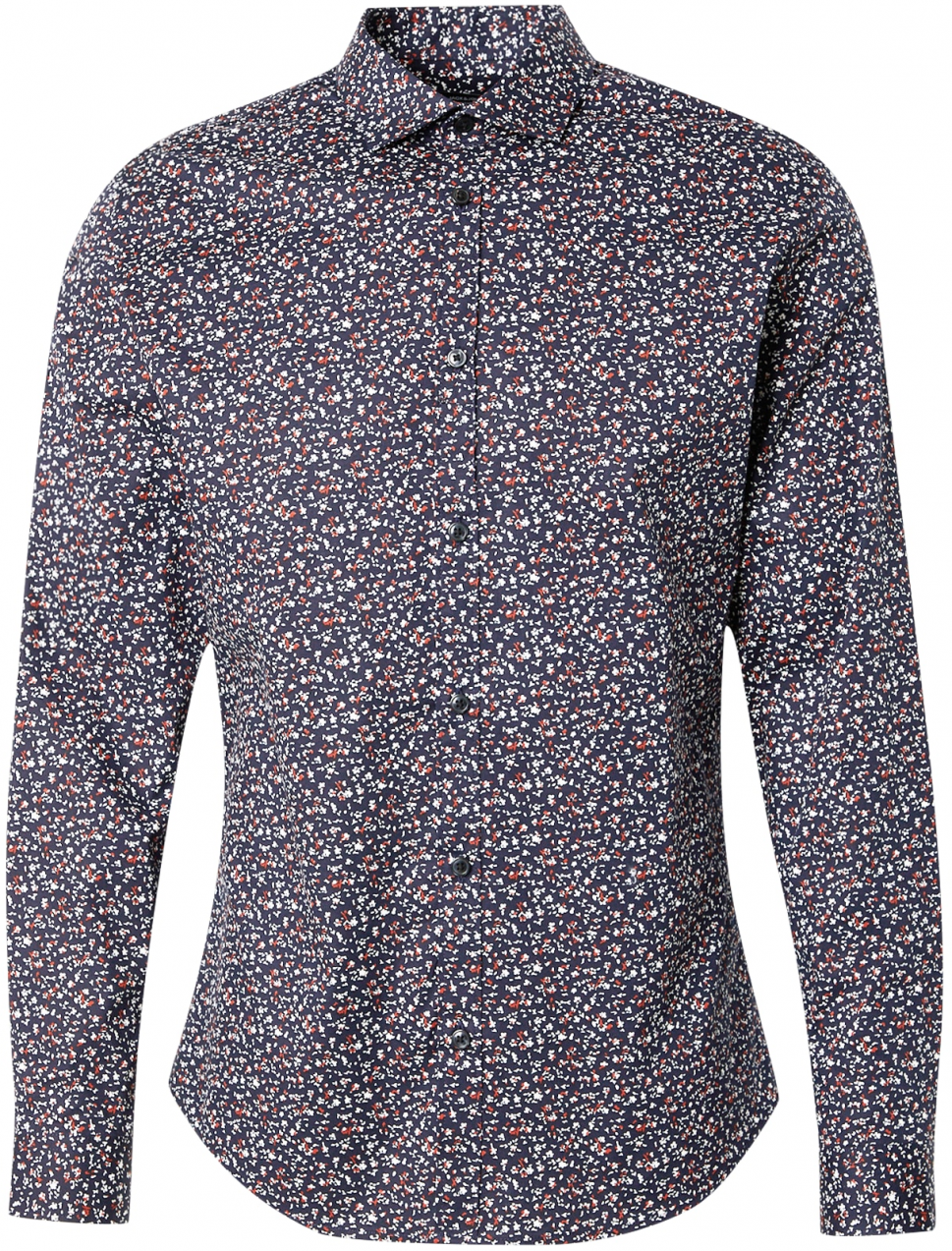 JACK & JONES Košeľa 'JPRBLABlackpool'  tmavomodrá / karmínovo červená / biela
