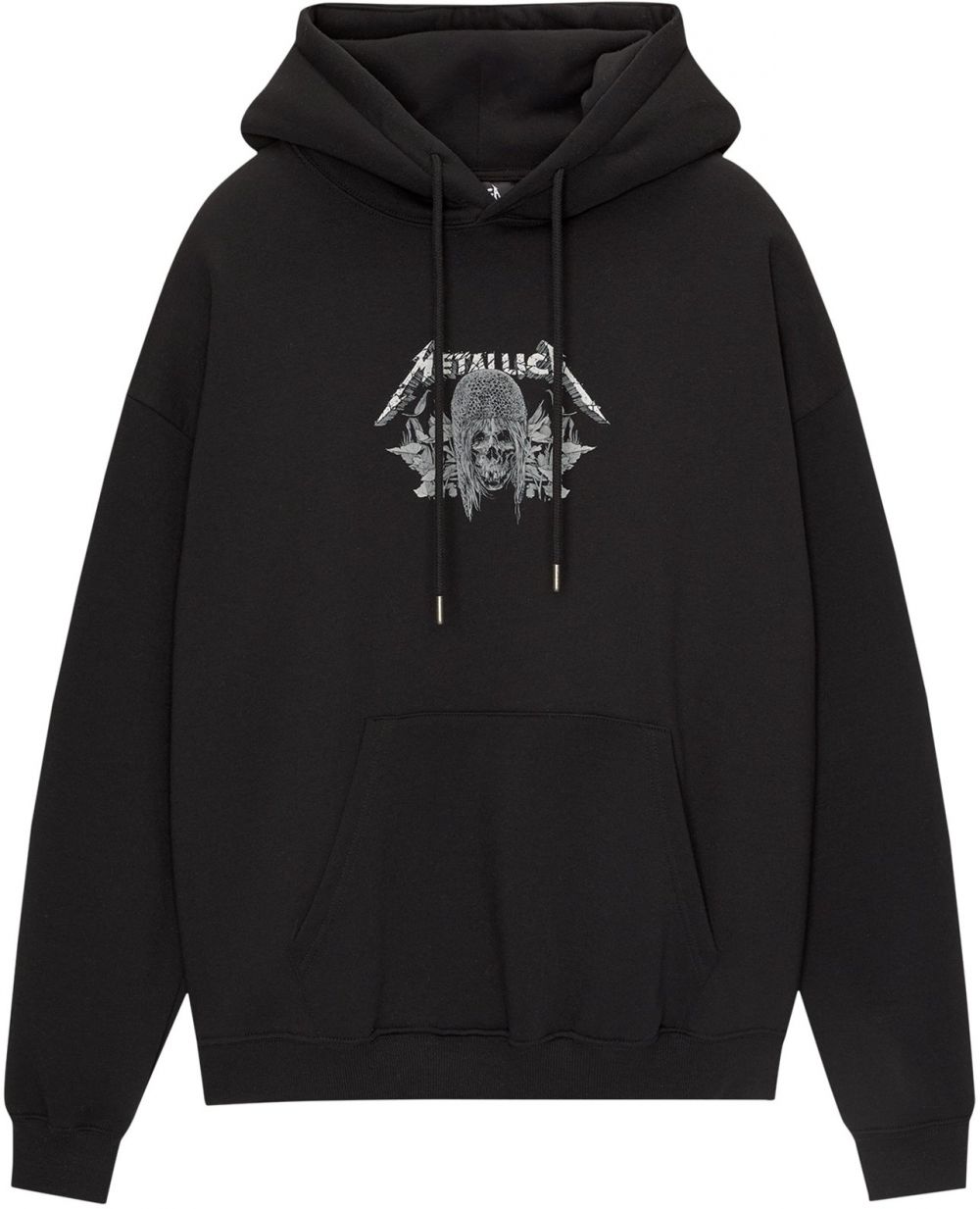 Pull&Bear Mikina  sivá / čierna / biela