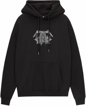 Pull&Bear Mikina  sivá / čierna / biela