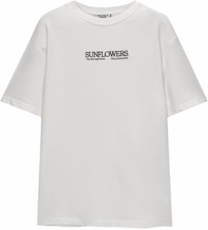 Pull&Bear Mikina  čierna / biela