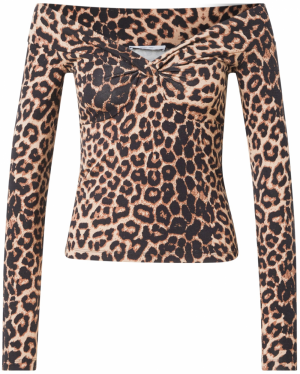 ABOUT YOU Tričko 'Emma'  béžová / čierna