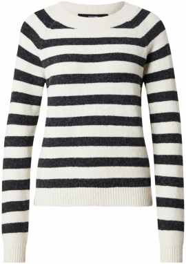 VERO MODA Sveter 'VMDoffy'  krémová / čierna