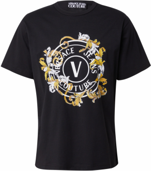 Versace Jeans Couture Tričko  žltá / karí / čierna / biela