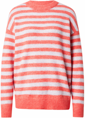VERO MODA Sveter 'VMMARCIA'  svetločervená / šedobiela