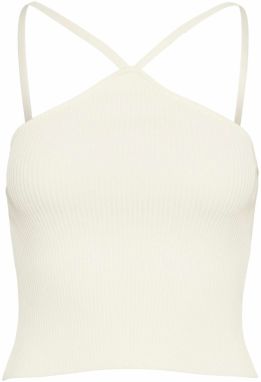 VERO MODA Vyšívaný top 'Helena'  krémová
