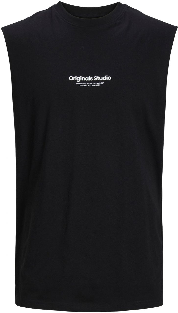 JACK & JONES Tričko 'JORVesterbro'  čierna / biela