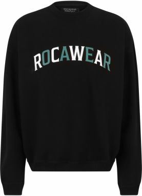 ROCAWEAR Mikina  nefritová / čierna / biela