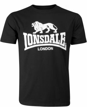 LONSDALE Tričko  čierna / biela