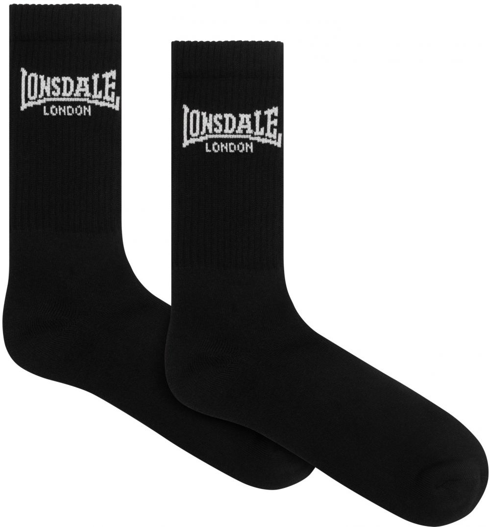 LONSDALE Ponožky ' Gilbert '  čierna / biela