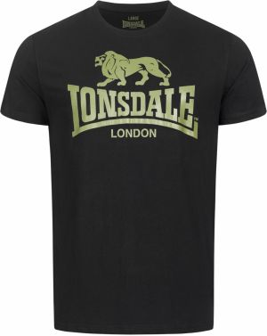 LONSDALE Tričko  zelená / čierna
