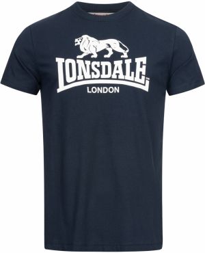 LONSDALE Tričko ' ST. ERNEY '  námornícka modrá / biela