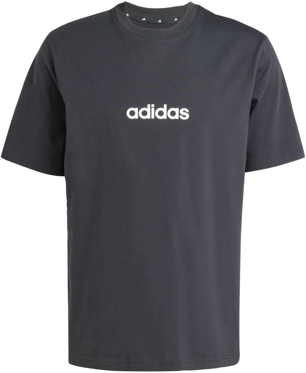 ADIDAS SPORTSWEAR Funkčné tričko 'Essentials'  čierna / biela