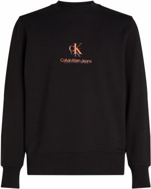 Calvin Klein Jeans Mikina  čadičová / koralová / čierna