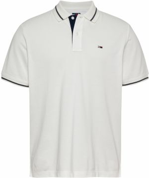 Tommy Jeans Tričko  námornícka modrá / biela